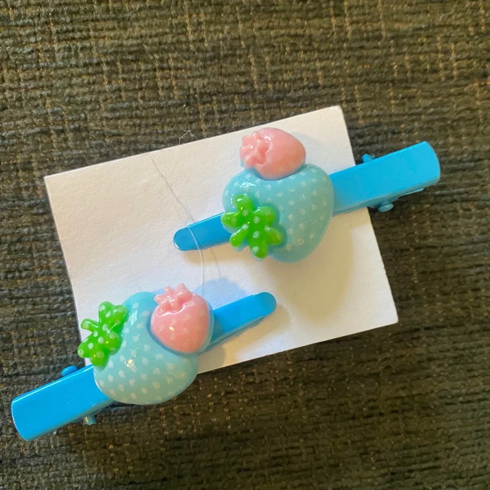 Handmade Hair Clips Kids Multicolor New Animal Flower Fruit 19pc Set